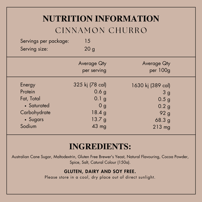 Cinnamon Churro Lactation Drink - GF, DF, SF