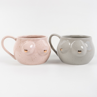 Boob Mug - Grey