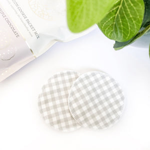 Gingham Grey Reusable Nursing Pads (10722844035)